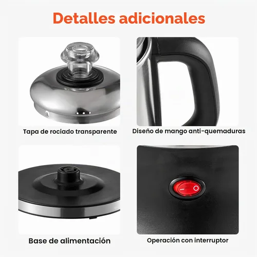 Vista 6 de VEVOR Cafetera Eléctrica de 12 Tazas con Percolador, Cafetera de Acero Inoxidable 304 con Función de Mantenimiento en Calor y Mango Resistente al