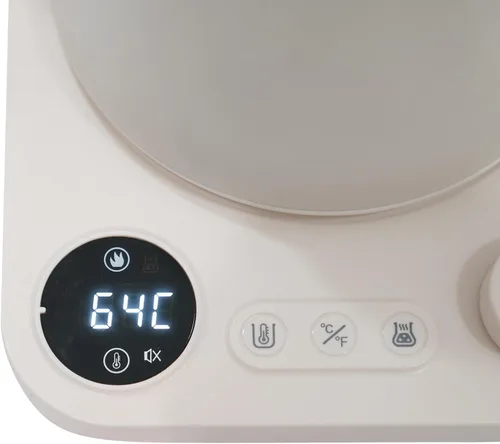 Vista 3 de Hervidor eléctrico de cuello de cisne con control de temperatura de precisión de ±1 °F, tetera eléctrica de calentamiento rápido de 1200 W
