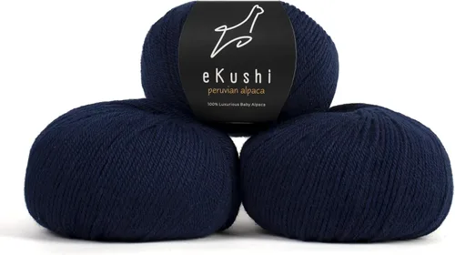 Vista 101 de 100% Hilo de Alpaca Baby para Tejer y Ganchillo - 1 Cono de Hilo Premium DK - Ligero, Hipoalergénico y Térmico Hecho en Perú - Ideal para Proyectos