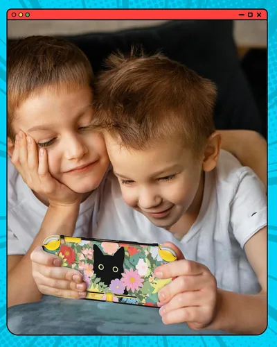 Vista 18 de Gurgitat 2 in 1 for Nintendo Switch Lite Case Protector - 24 Game Card Holder Case & Switch Lite Protective Cover Cute Funny Cartoon Hard Shell for