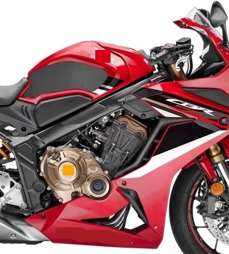 Vista 3 de Adhesivos para tanque de combustible de motocicleta, almohadilla de tracción antideslizante para tanque de motocicleta, protector de agarre