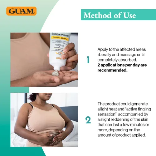 Vista 5 de Guam Crema de gel de algas marinas fortalecedora anticelulítica - FIR Gel reafirmante para tensar la piel y tratamiento para la celulitis - Crema