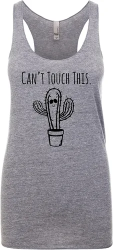 Vista 12 de Women's Graphic Racerback Tank Top, Gift for Her, Shirts with Sayings, Yoga Tee, Song