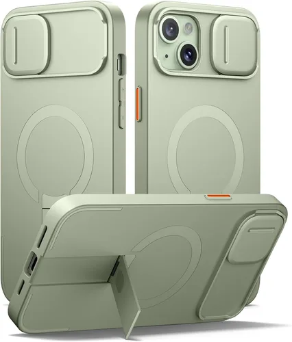 Vista 66 de SURITCH Funda para iPhone Air con cubierta de control de cámara, funda deslizante para cámara y soporte ajustable, compatible con MagSafe, a prueba