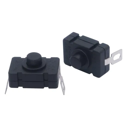 Vista 5 de mxuteuk 20 piezas de pestillo mini interruptor de encendido y apagado automático interruptor de botón micro 1.5A CA 250V para tipo linterna SMD