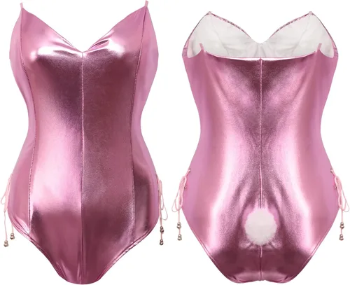 Vista 3 de Drofe Disfraz de conejito para mujer, senpai, cosplay, anime, traje de rol
