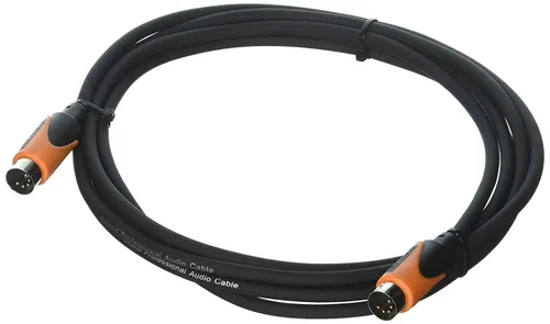 Vista 2 de Roland Cable MIDI de 10 pies Serie Negra, conectores DIN, 10 pies (RMIDI-B10), Modem (Paquete de 2)