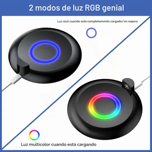 Vista 2 de KUNSLUCK Estación de carga para GO Plus + 2023, base de carga RGB con funda protectora para GO Plus +