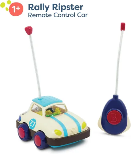 Vista 5 de B. toys Rally Ripster - Coche de control remoto - Coche RC para niños pequeños, niños - Coche de juguete ligero - Vehículo de juguete - Más de 12