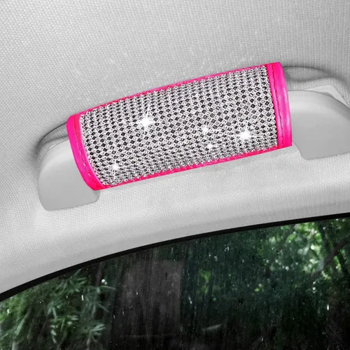 Vista 18 de Paquete de 2 fundas brillantes para manija de puerta de seguridad para automóviles, con cristales brillantes, almohadillas protectoras para manija