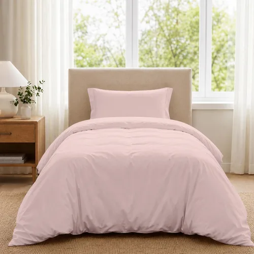 Vista 31 de ROYALE LINENS Funda de edredón negra tamaño individual – Fundas de edredón de 2 piezas – Cierre de cremallera – 1 funda de edredón individual de 68