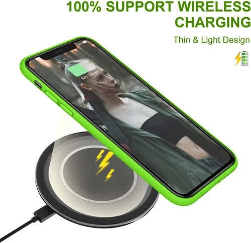 Vista 6 de DTTO Funda compatible con iPhone 11, serie Romance, funda de silicona cubierta completa [protección mejorada de cámara y pantalla] con cojín