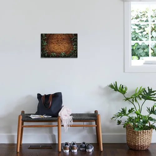 Vista 3 de Trends International Brigid Ashwood - Póster de pared con diseño de pentáculo navideño de Yule celta