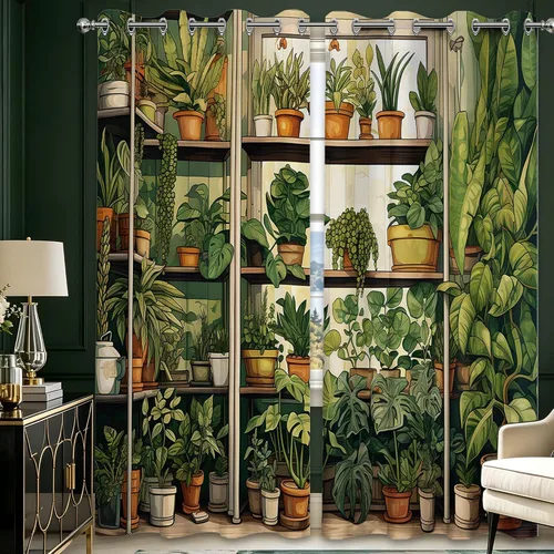 Vista 39 de Cortinas opacas negras y doradas, cortinas modernas de mediados de siglo para dormitorio, sala de estar, 63 pulgadas de largo, juego de 2 paneles