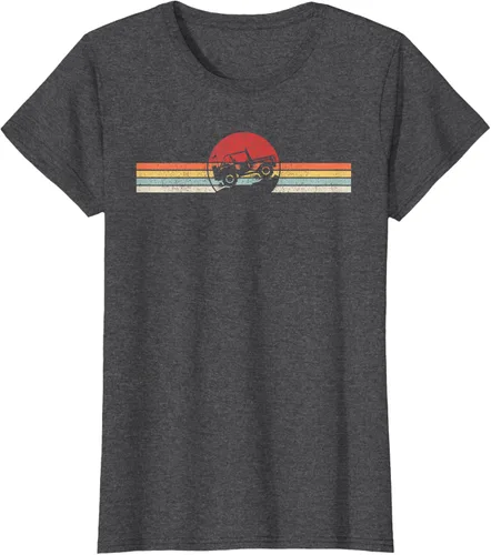 Vista 7 de Camiseta retro vintage Off Road 4X4 Negro