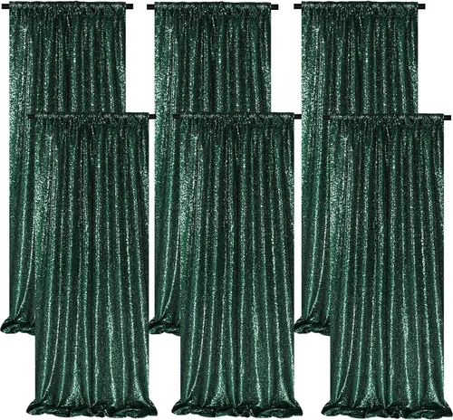 Vista 45 de B-COOL Cortinas de Fondo de Lentejuelas Azul Bebé 2 Piezas 2ftx8ft Fotografía para Fiestas Fondo Brillante Cortinas para Prom Bodas Baby Shower