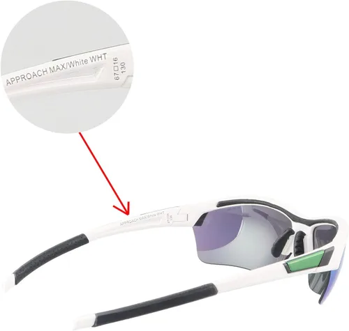 Vista 4 de Walleva Lentes de repuesto para gafas de sol Smith Optics Approach Max Múltiples opciones disponibles
