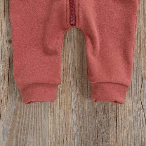 Vista 7 de Enterizo de manga larga para bebés y niñas, con cremallera, cálido, con cremallera, para otoño e invierno