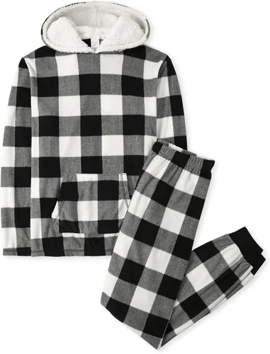 Vista 52 de The Children's Place - Pijama familiar de una pieza a juego para niños y bebés, pijamas de esqueleto de Halloween, forro polar