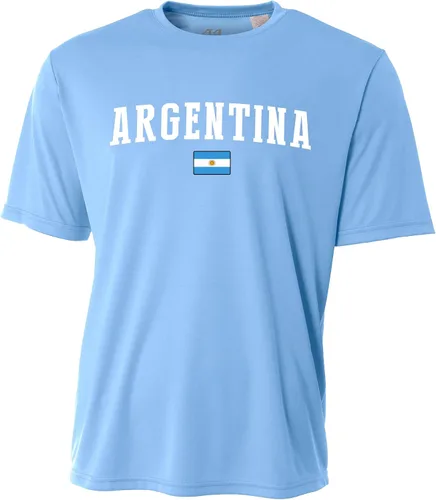 Vista 2 de Argentina Soccer Jersey Bandera Logo Hombres Equipo Nacional Futbol Copa Mundial Olimpiadas Personalizado Deportes Nombre Número