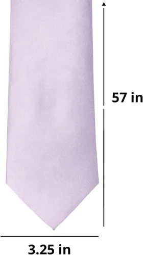 Vista 192 de tiemart Corbata de color sólido para hombre Longitud estándar