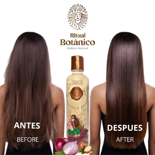 Vista 2 de RITUAL BOTANICO Champú de Cebolla - Con Activo de Crecimiento Acelerado del Cabello Ultrareparador S.O.S. Shampoo de Cebolla y Argán