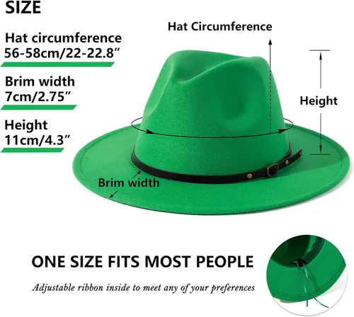 Vista 94 de Lisianthus - Sombrero con cinta con hebilla de ajuste, para mujer, modelo Fedora