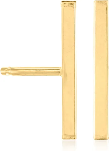 Vista 3 de Ross-Simons RS Pure - Juego de joyas de oro amarillo de 14 quilates aretes de cubo de 0118in y aretes de barra Oro no conocido