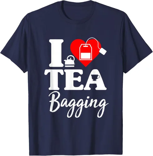 Vista 27 de Camiseta con texto en inglés "I Love Tea Bagging", divertida camiseta para bebedores de té, Negro