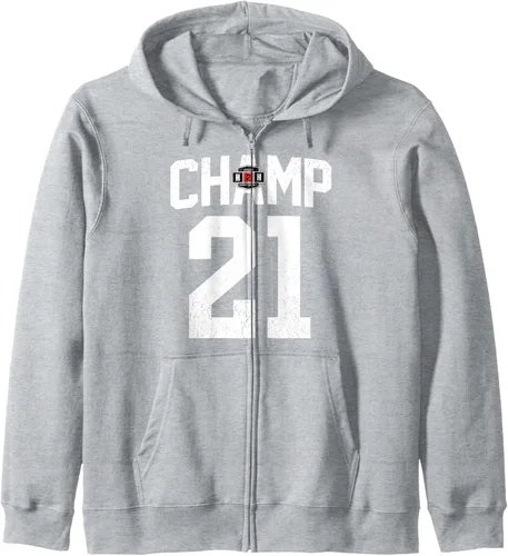 Vista 3 de Sudadera con capucha y cremallera H2H College Fantasy Football Champion 2021, Negro
