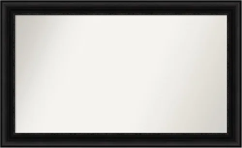 Vista 488 de Amanti Art Espejo personalizado, espejo de baño negro puente, espejo de pared o espejo de tocador de baño sobre el fregadero (26 x 26 pulgadas)