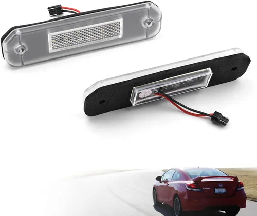 Vista 3 de Repuesto de luz LED para placa de matrícula para Hon'da Civic Gen 6th 1992-2000, Del Sol 1993-1997, compatible con OEM 6000K xenón blanco 18-SMD sin