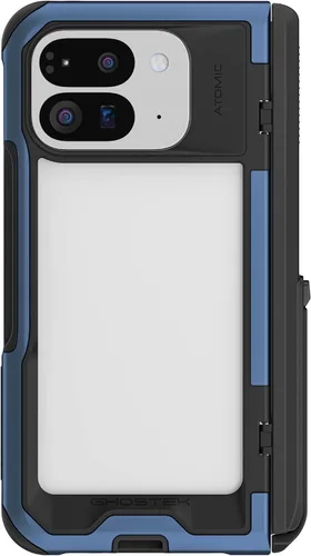 Vista 9 de Ghostek Atomic - Funda delgada transparente, parachoques de aluminio, protección resistente a prueba de golpes para Google Pixel 7 (6.3 pulgadas)