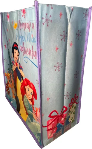 Vista 4 de Legacy Licensing Partners Disney's Princesses Snow White, Ariel y Jasmine Christmas - Bolsa grande reutilizable, Multi, Regular
