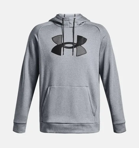 Vista 2 de Under Armour Sudadera con capucha de forro polar para hombre con logotipo grande 1373401