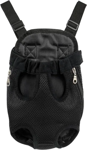 Vista 16 de Mochila ajustable para mascotas, transportador para perros, cachorros y gatos para viajes, senderismo y automóvil, transportador frontal y mochila