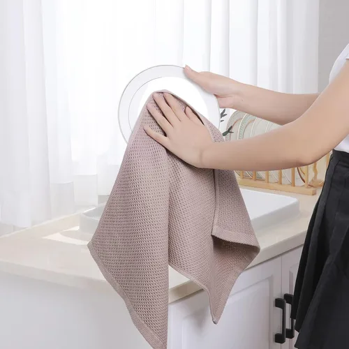 Vista 5 de Homaxy Juego de 10 toallas de cocina y paños de cocina, 12 x 12 pulgadas y 13 x 28 pulgadas, juego de 10 toallas de cocina de algodón a granel