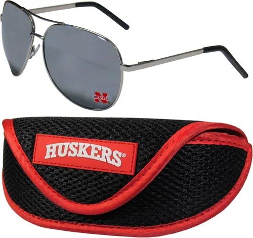 Vista 9 de Siskiyou Sports Arkansas Razorbacks Aviator Sunglasses and Sports Case
