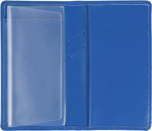 Vista 12 de Sanlykate Funda de libro de cheques de cuero para hombres y mujeres, estuche de libro de cheques con bloqueo RFID con tarjetero y divisor gratuito
