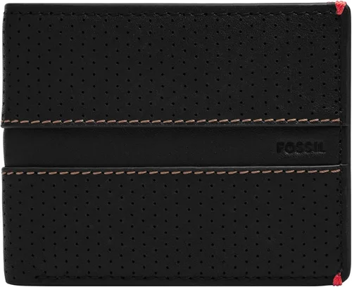 Vista 46 de Fossil Billetera plegable de cuero para hombre con ventana de identificación abatible para hombres