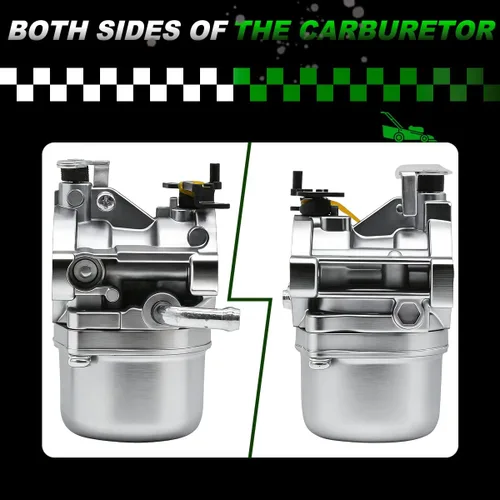Vista 2 de Carburador 590399 796077 apto para motor de cortacésped 21A707 21R707 21R777 21A907 21A977 21B902 21B906 con filtro de aire bujía y línea