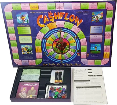 Vista 3 de Rich Dad CashFlow 101 - Juego de mesa de gestión financiera (mini regalo gratis)
