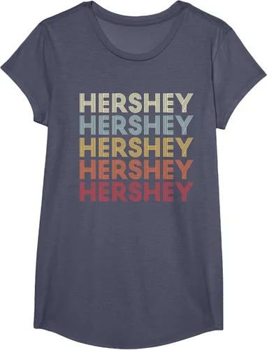 Vista 11 de Hershey Pennsylvania Hershey PA Retro Camiseta de texto vintage, Azul