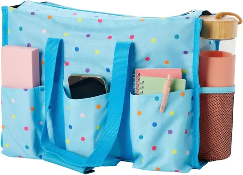 Vista 5 de Juvale Bolsa de mano utilitaria, organizador de bolsillo para enfermera con compartimentos, organizador de bolsillo con cremallera superior con 8