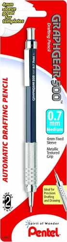 Vista 4 de Pentel Graph Gear 500 - Lápiz de dibujo automático, 0.3mm, barril marrón, 1 paquete (PG523BP)