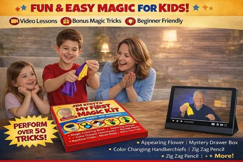 Vista 5 de Kit de magia “My First Magic Kit” de Jim Stott's, perfecto para principiantes y niños de todas las edades
