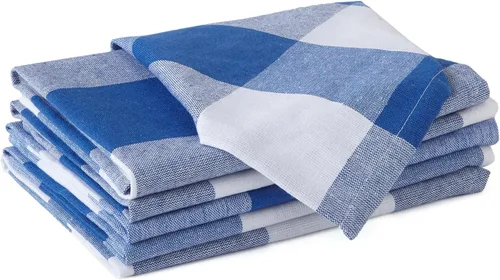 Vista 20 de Encasa XO Juego de 12 servilletas de tela de cóctel Servilletas de mesa de algodón puro Tamaño (9 x 9 pulgadas) Coral Solid Lavable a máquina