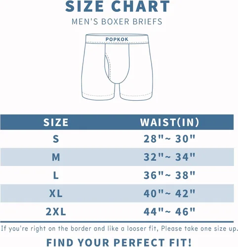 Vista 7 de POPKOK Calzoncillos tipo bóxer de algodón con bragueta para hombre, paquete de 5