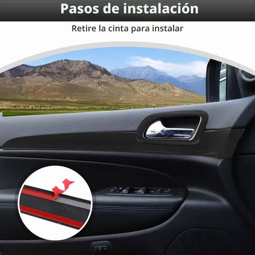 Vista 6 de CheroCar 7PCS Kit de Cubierta para Manija Interior de Puerta y Ajuste de Panel de Tablero Central para 2011 2012 2013 2014 2015 2016 2017 2018 2019