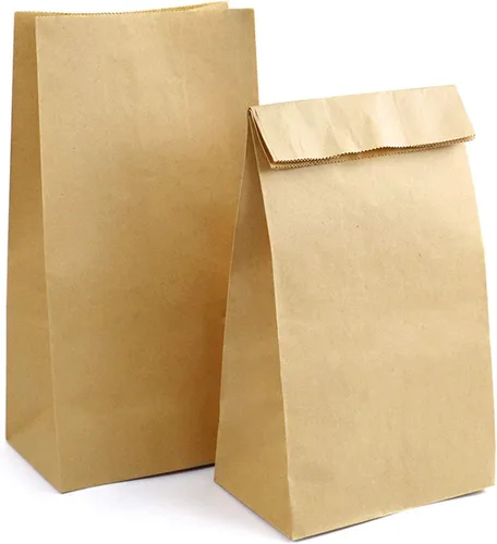 Vista 10 de Kslong Pequeñas bolsas de papel blanco, 50 mini bolsas de papel para regalos de fiesta, bolsa de almuerzo de papel a granel para sándwich, palomitas